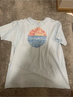 Blue 84 Mackinac Island Sunset Graphic Tee - Light Blue
